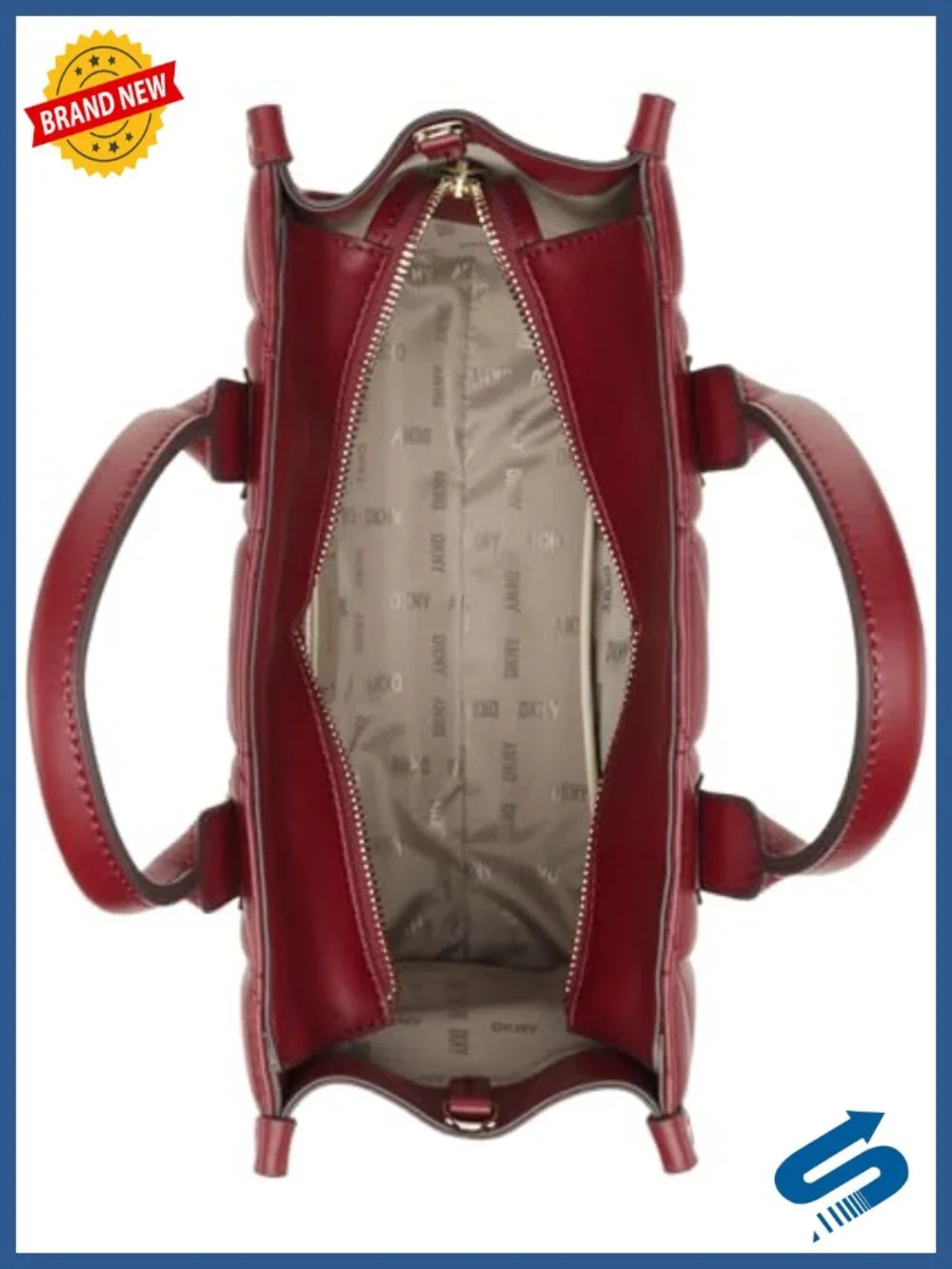 Mini Tote Bag with Adjustable Strap, Leather Trim